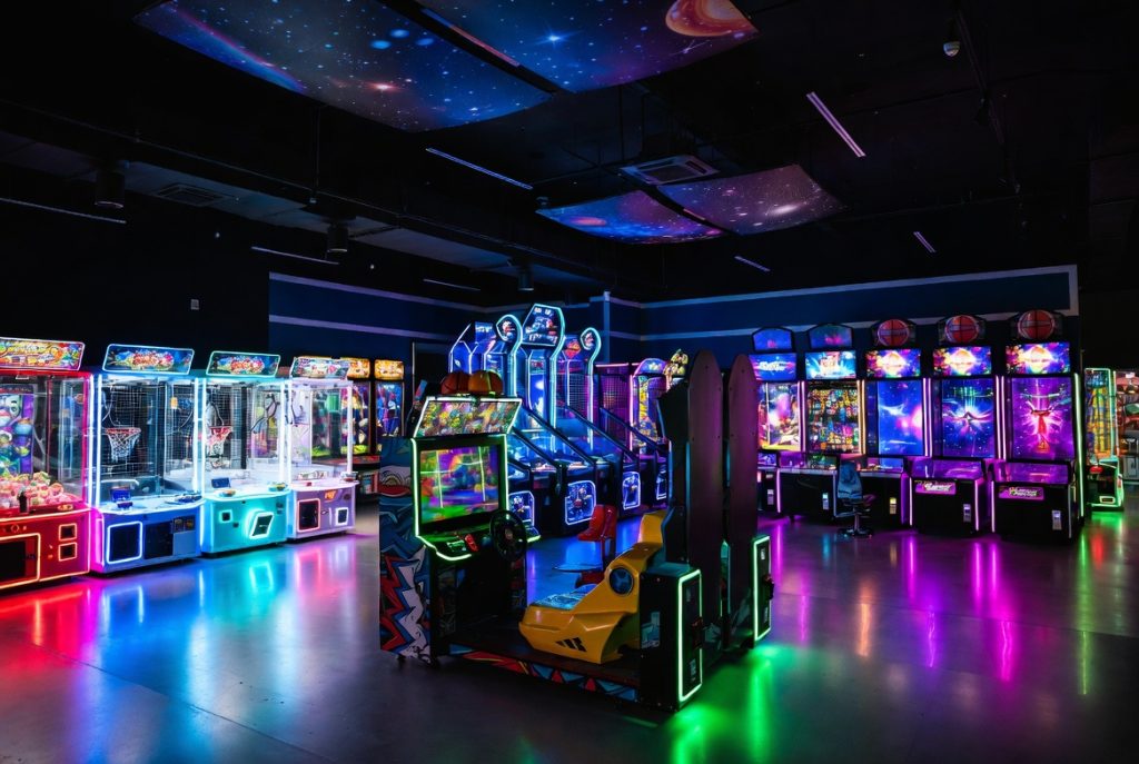 arcade games for group events