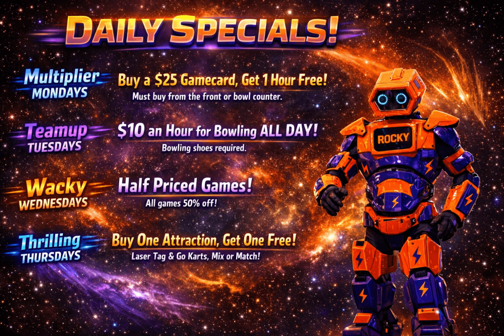 daily specials in a cosmic world