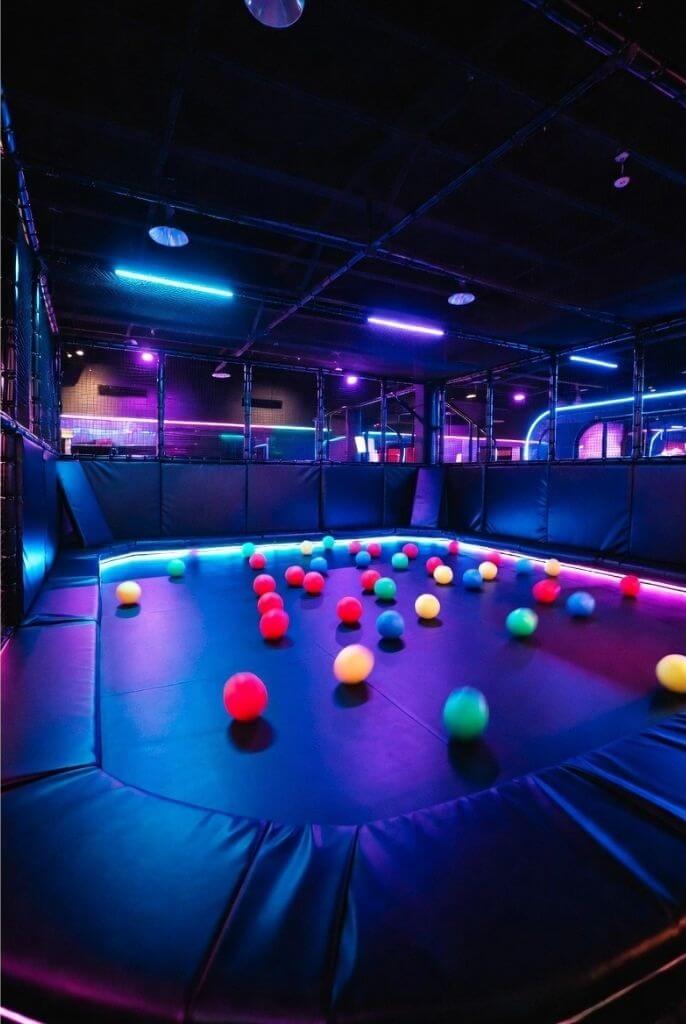 dodgeball zone for birthday parties