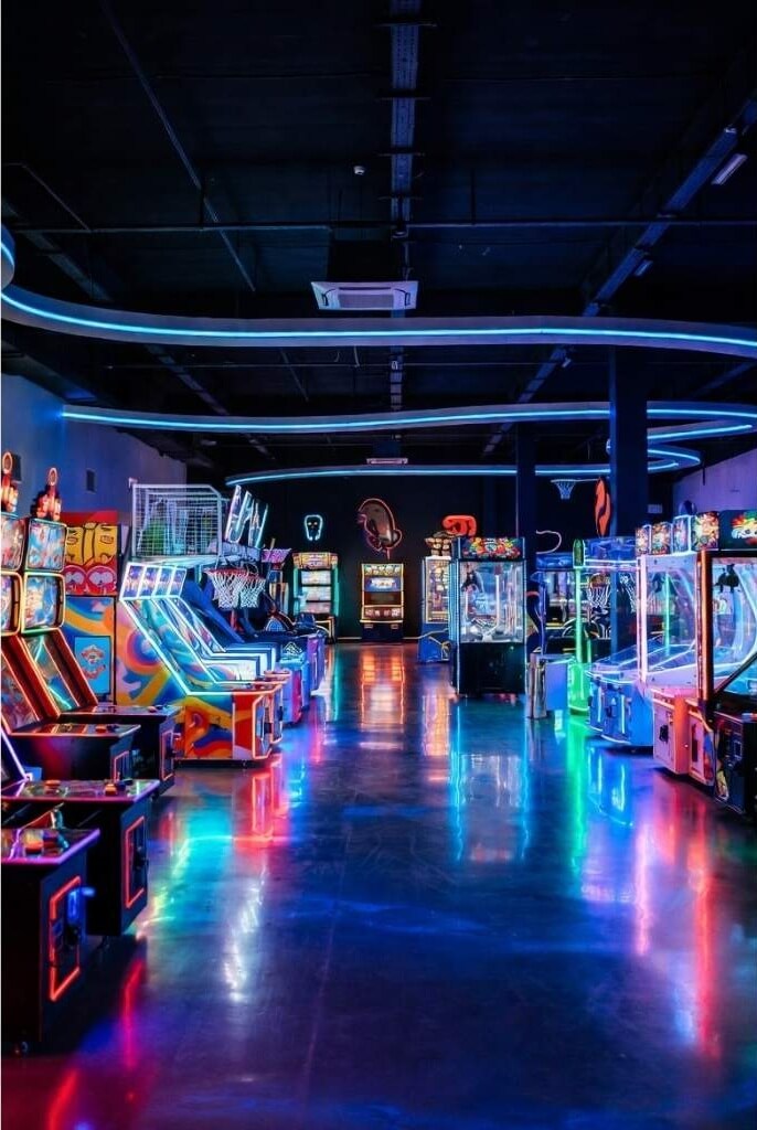 indoor arcade for families