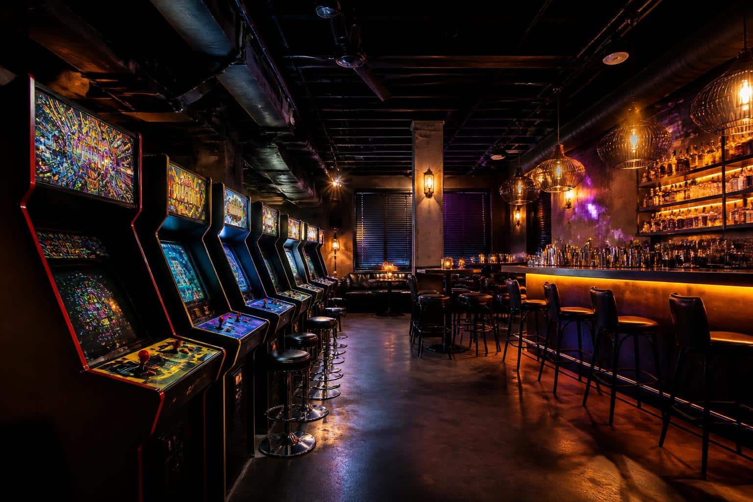 Retro Arcade Bar In San Antonio Texas