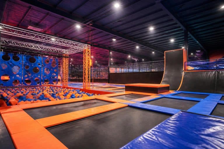 what is included at a trampoline park