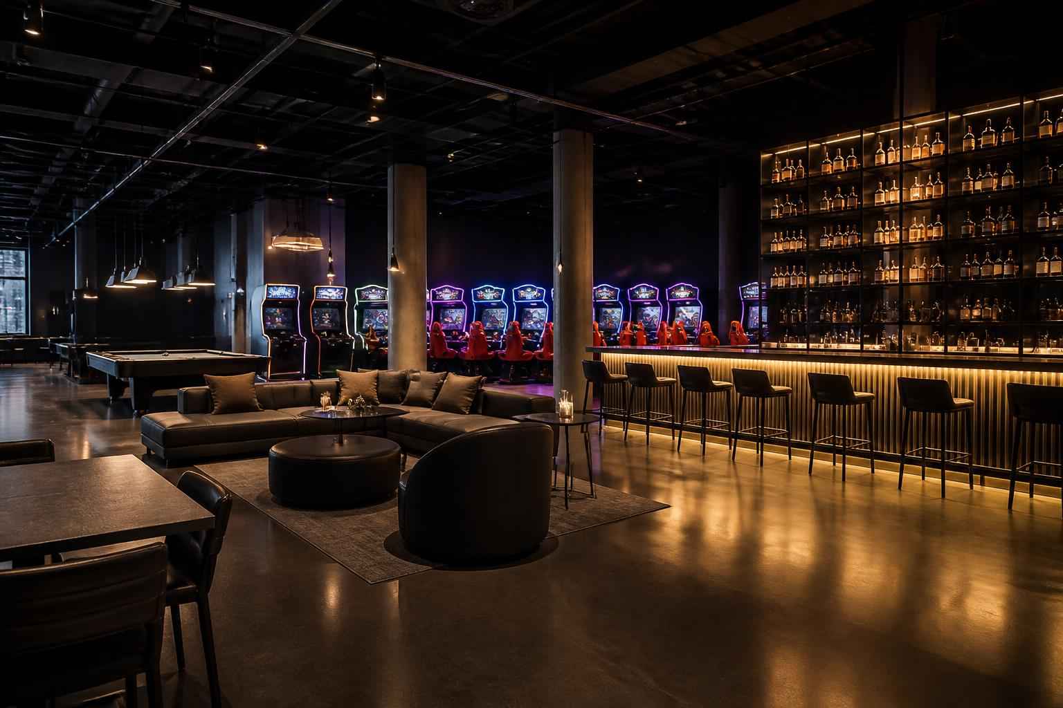 Corporate Event Arcade Bar Venue